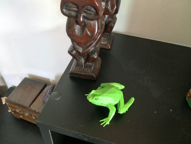 low poly toad 3D Print 234979