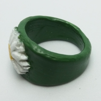 Ring with embedded daisy  - Thumbnail 5