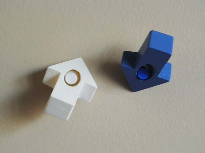 Arrow-shaped Push pin 3D Print 23503