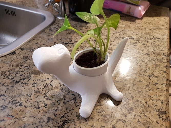 Dinosaur plant pot 3D Print 235033