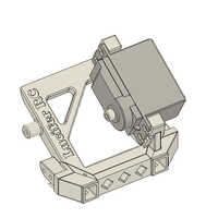 Small TRX4 BUMPER MOUNT SERVO WINCH MOUNT 3D Printing 235042