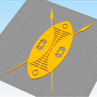 African Shield for wall decoration - Thumbnail 1