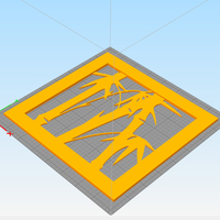 Bamboo wall decoration  set of 3 frames  - Thumbnail 2