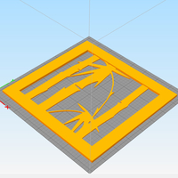 Bamboo wall decoration  set of 3 frames  - Thumbnail 3