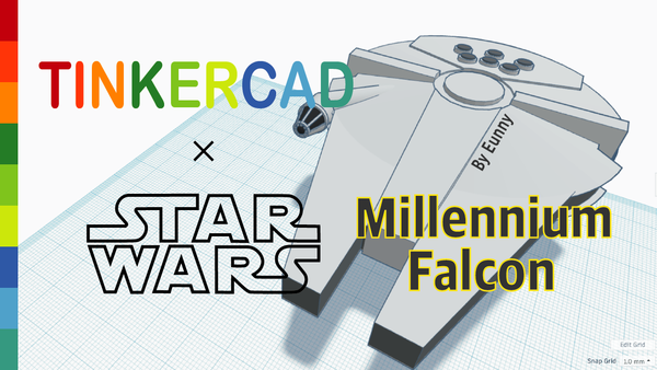 Simple Millennium Falcon with Tinkercad