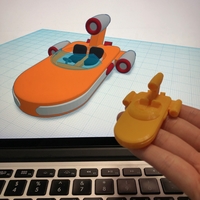 Simple Landspeeder with Tinkercad - Thumbnail 1
