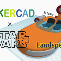 Small Simple Landspeeder with Tinkercad 3D Printing 235095