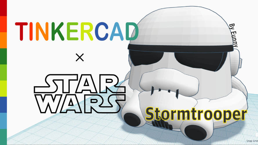Simple Stormtrooper with Tinkercad 3D Print 235096