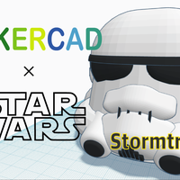 Simple Stormtrooper with Tinkercad - Thumbnail 1