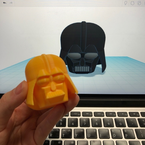 Simple Darth Vader with Tinkercad 3D Print 235098