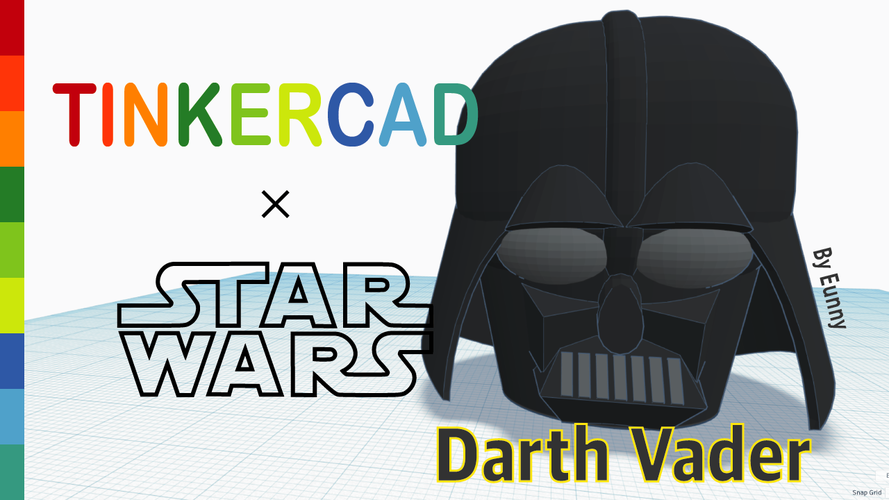 Simple Darth Vader with Tinkercad 3D Print 235099