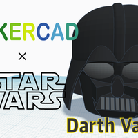 Small Simple Darth Vader with Tinkercad 3D Printing 235099