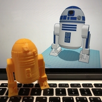 Simple R2D2 with Tinkercad - Thumbnail 2