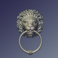 Lion Door knob - Thumbnail 2