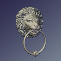 Lion Door knob - Thumbnail 3