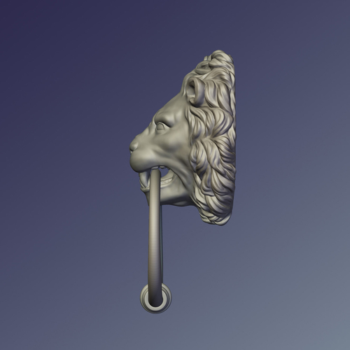 Lion Door knob 3D Print 235163