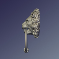 Lion Door knob - Thumbnail 4