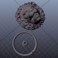 Lion Door knob - Thumbnail 6