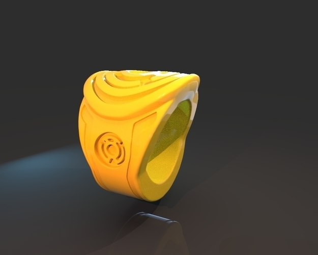 Yellow Lantern Power Ring 3D Print 235184