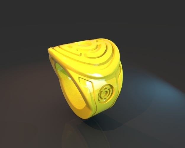 Yellow Lantern Power Ring 3D Print 235186