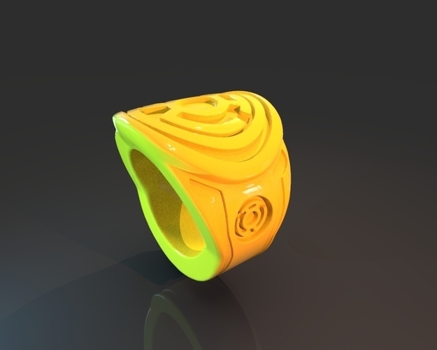 Yellow Lantern Power Ring 3D Print 235188