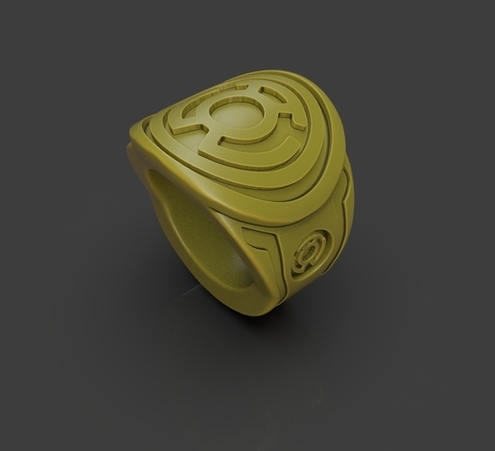 Yellow Lantern Power Ring 3D Print 235206