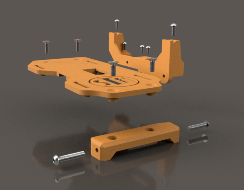 TRX4 Compact Battery Tray with Shift & Lock Servo Mount