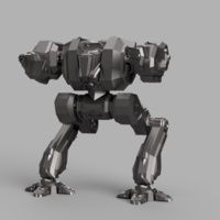 Small Battle Mech "Spartan"  3D Printing 235310