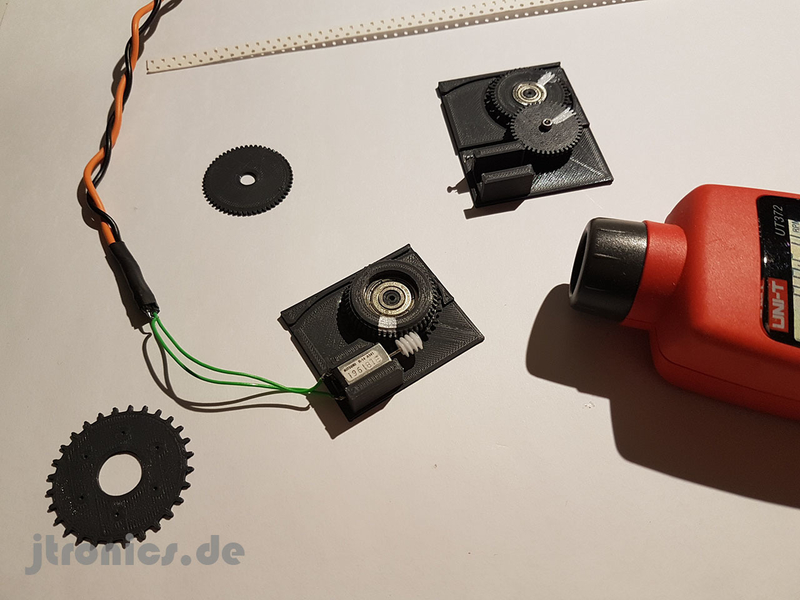 3D Printed OpenPnp SMT Feeder Worm Gear Drive Test