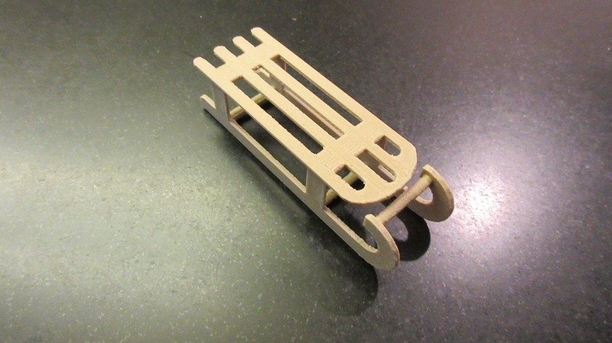 Miniature sledge in 1:12 3D Print 235452