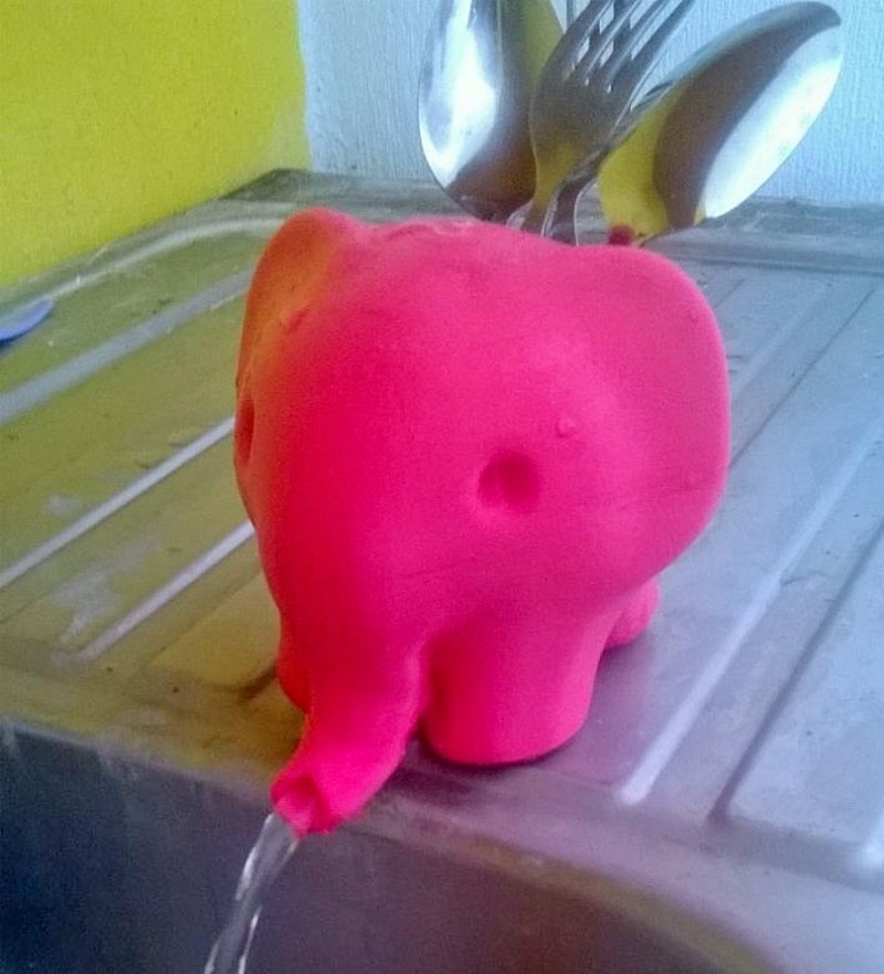 Elephant Utensils Drainer