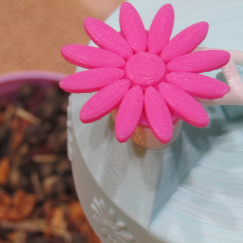 Flower Power Mason Jar Lid 3D Print 235618