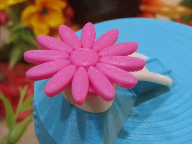 Flower Power Mason Jar Lid 3D Print 235621