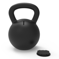 Small Kettle Bell Bank 3D Printing 235670