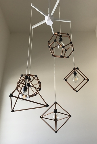 Polyhedron Pendant Lights 3D Print 235691