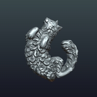 Cat bas-relief - Thumbnail 4