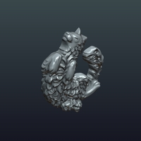 Cat bas-relief - Thumbnail 7