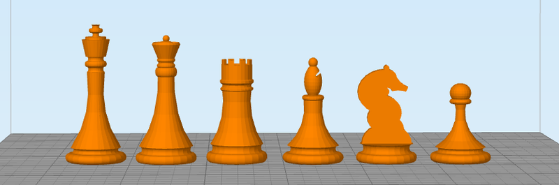 Chess set Rey_Torre_Alfil