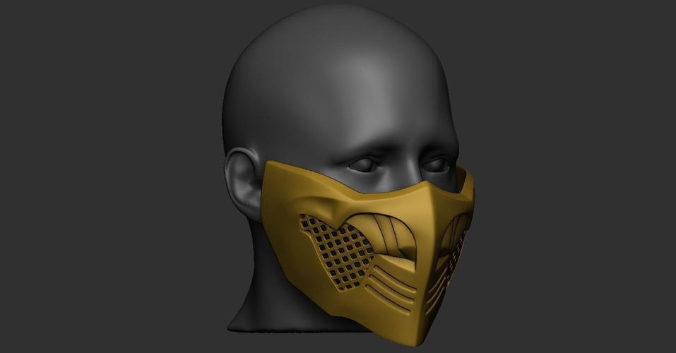 Mortal Kombat X - Scorpion mask For Cosplay 3D Print 235905