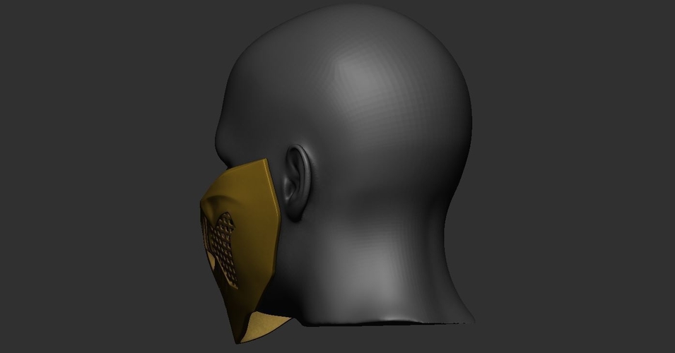 Mortal Kombat X - Scorpion mask For Cosplay 3D Print 235907