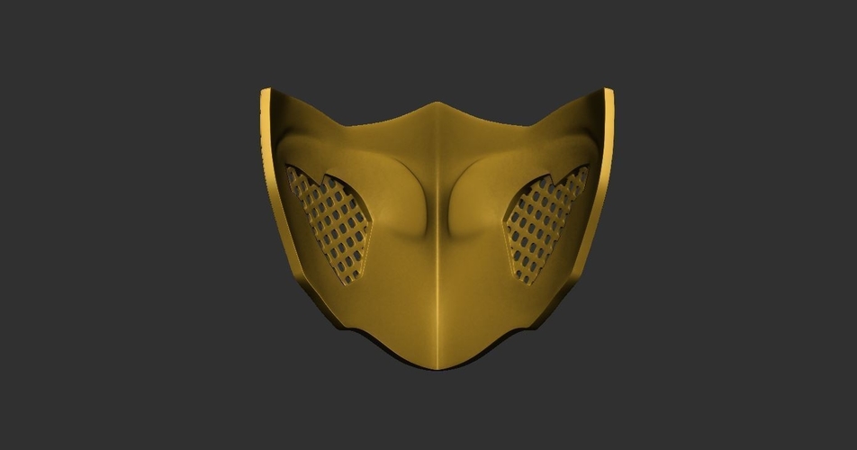Mortal Kombat X - Scorpion mask For Cosplay 3D Print 235915