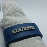 EDURNE 3D Napkin Ring with lauburu - Thumbnail 3