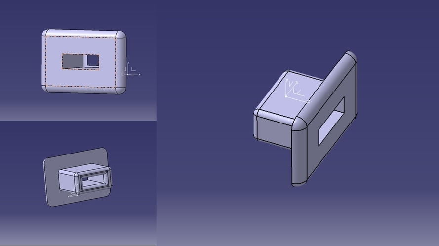 Futaba and JR Servo Connector mounting frame  3D Print 235925