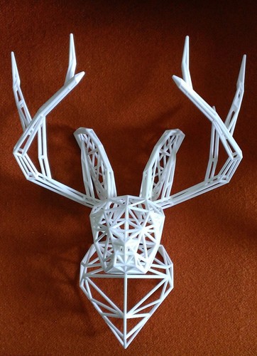 Jackalope Bust 3D Print 23651