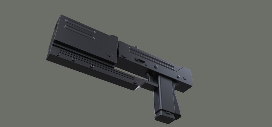 3D Printed Modified MAC-11 from movie Blade by 3D Tech Design | Pinshape