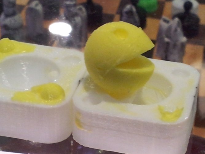 Pacman Mold 3D Print 23674