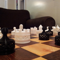 Double Spiraled Chess Set - Thumbnail 3