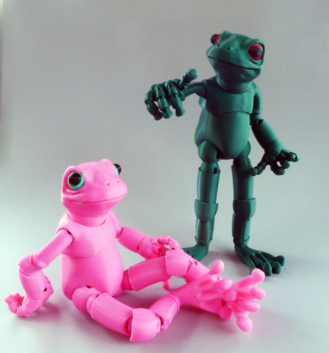 etiket Bonde mundstykke 3D Printed Froggy: the 3D printed ball-jointed frog doll by Louise Driggers  | Pinshape