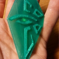 Ingress ENLIGHTENED faction Badge (remeshed, cleaned and fixed) - Thumbnail 2