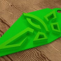 Ingress ENLIGHTENED faction Badge (remeshed, cleaned and fixed) - Thumbnail 3